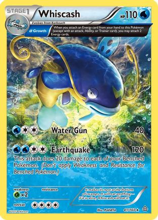 Whiscash (Alpha) (41) Reverse Holofoil - XY  Primal Clash