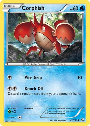 Corphish (42) Reverse Holofoil - XY  Primal Clash