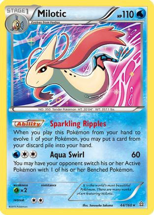 Milotic (44) Reverse Holofoil - XY  Primal Clash