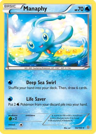 Manaphy (56) Reverse Holofoil - XY  Primal Clash
