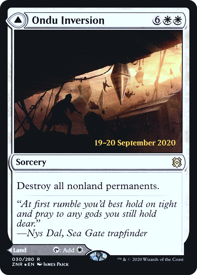 Ondu Inversion // Ondu Skyruins [Zendikar Rising Prerelease Promos] | Silver Goblin