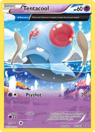 Tentacool (Alpha) (71) Reverse Holofoil - XY  Primal Clash