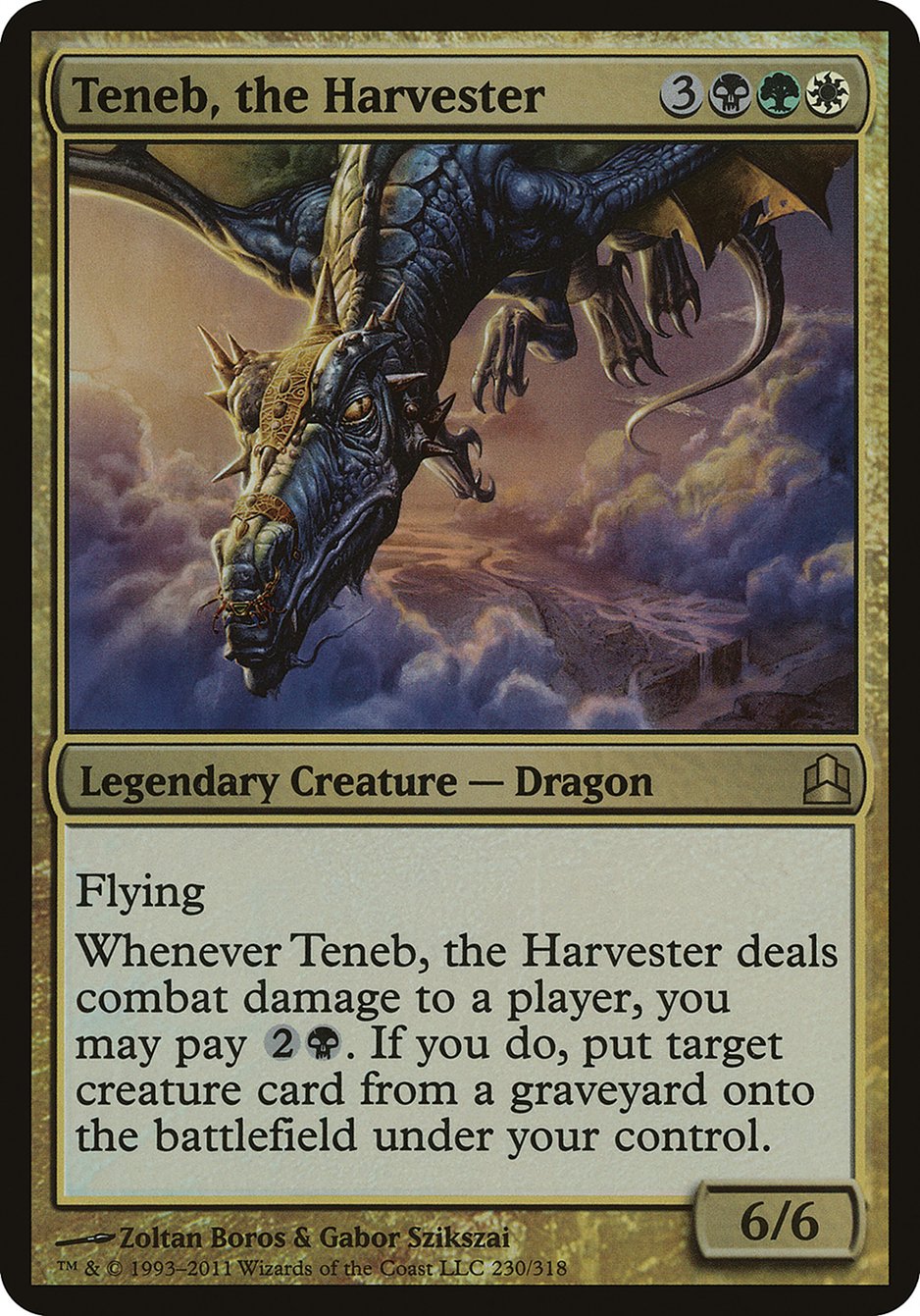 Teneb, the Harvester (Oversized) [Commander 2011 Oversized] | Silver Goblin