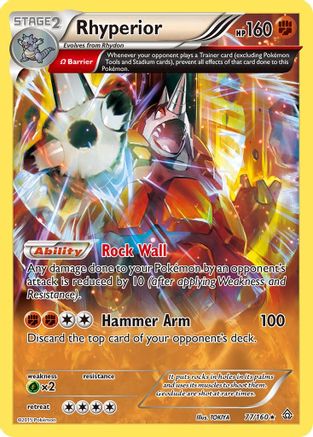 Rhyperior (Omega) (77) Reverse Holofoil - XY  Primal Clash