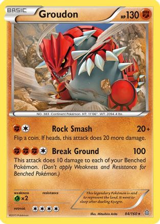Groudon (84) Reverse Holofoil - XY  Primal Clash