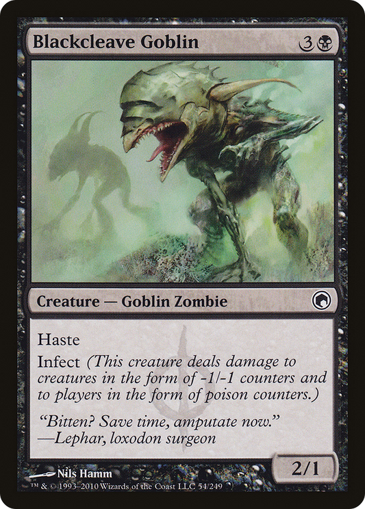 Blackcleave Goblin [Scars of Mirrodin] Foil