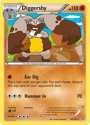 Diggersby (90) Reverse Holofoil - XY  Primal Clash