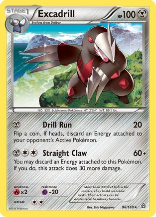 Excadrill (96) Reverse Holofoil - XY  Primal Clash
