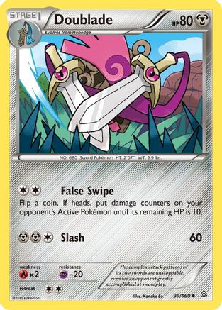 Doublade (99) Reverse Holofoil - XY  Primal Clash