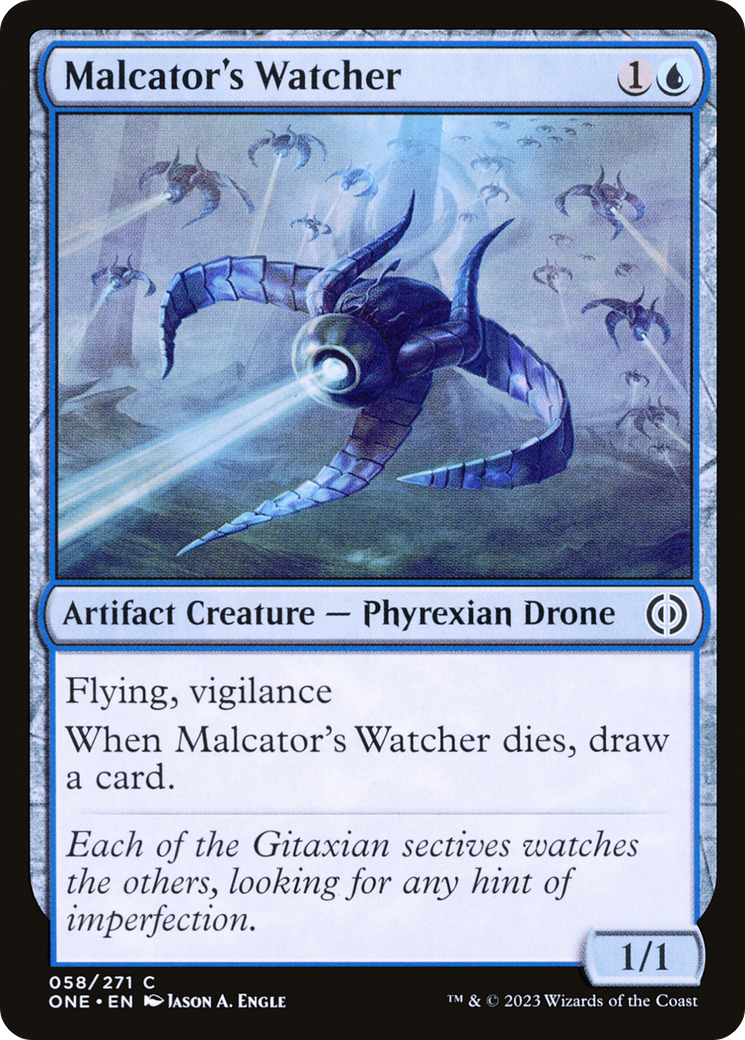 Malcator's Watcher [Phyrexia: All Will Be One] Foil