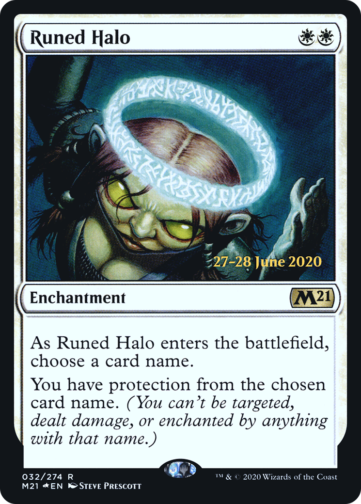 Runed Halo [Core Set 2021 Prerelease Promos] | Silver Goblin