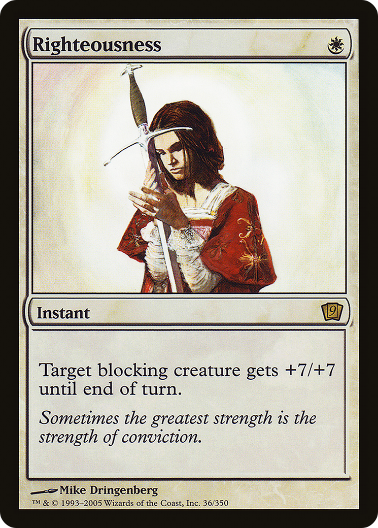 Righteousness (036) Foil - Ninth Edition