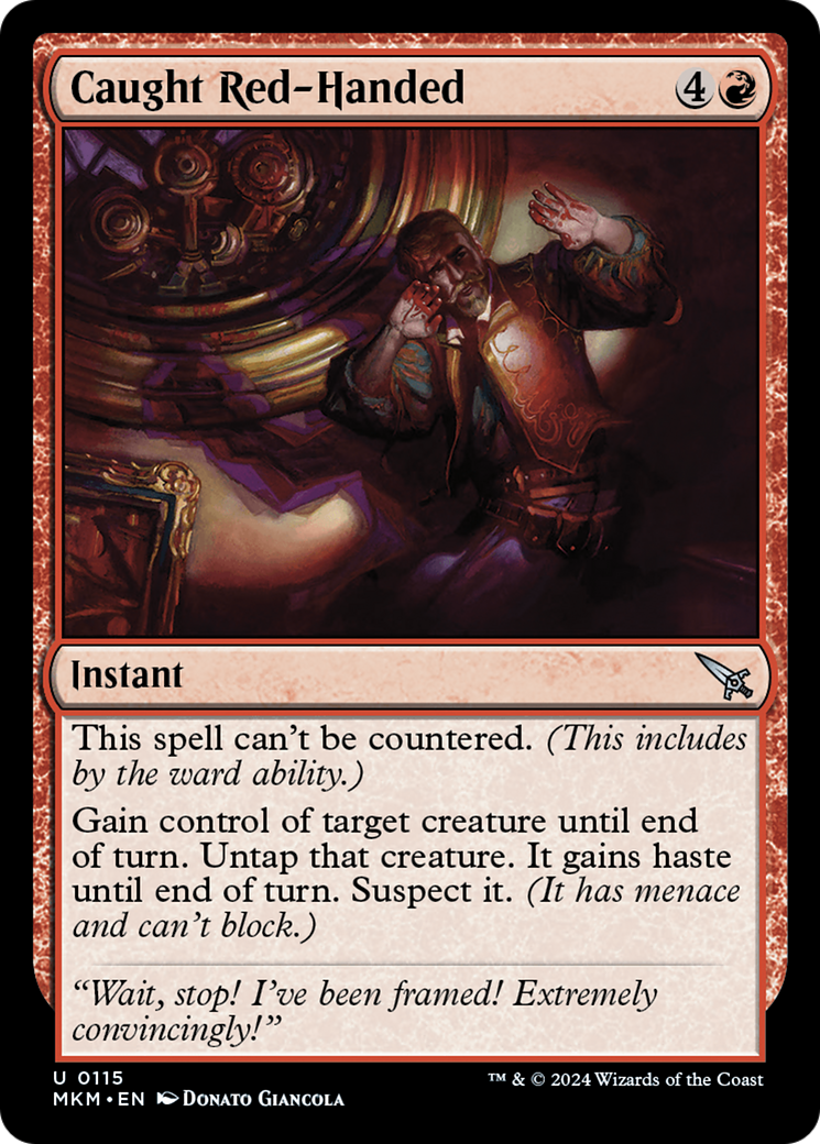 Caught Red-Handed [Murders at Karlov Manor] Foil