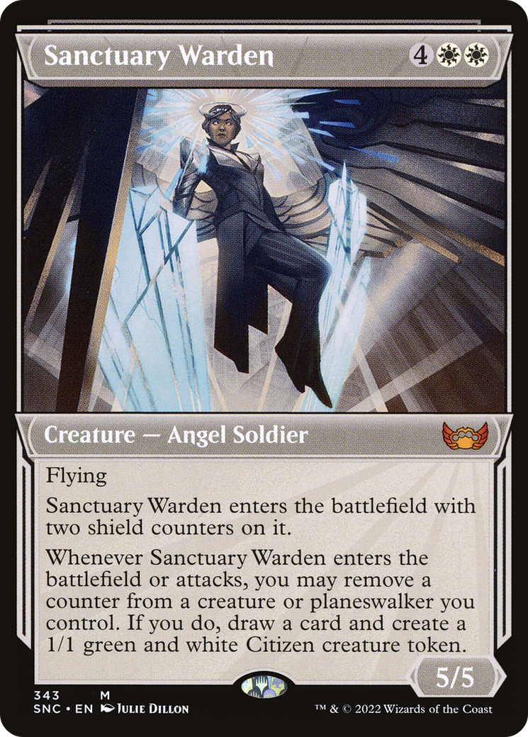 Sanctuary Warden (Showcase Art Deco) [Streets of New Capenna]