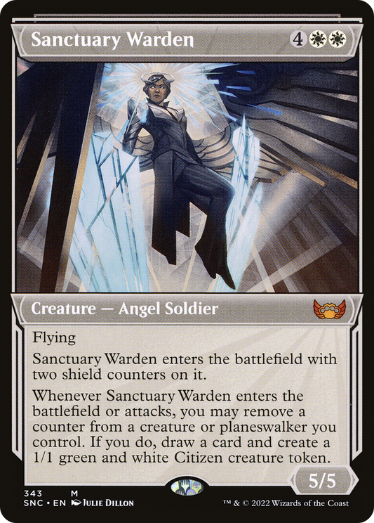 Sanctuary Warden (Showcase Art Deco) [Streets of New Capenna]