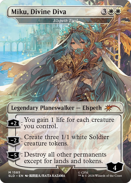 Miku, Divine Diva - Elspeth Tirel (Japanese) [Secret Lair Drop Series]