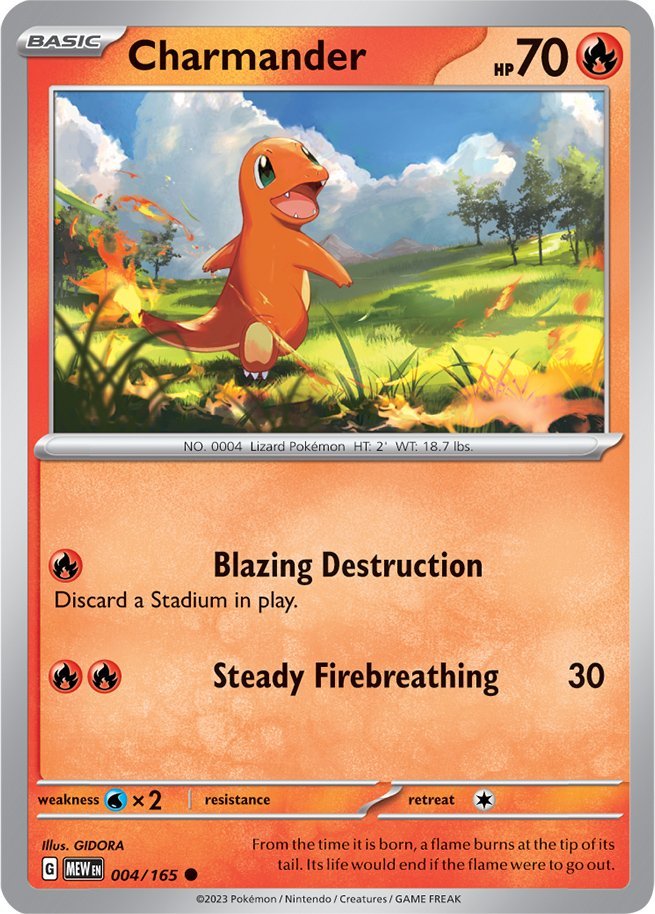 Charmander (004/165) [Scarlet & Violet: 151] | Silver Goblin