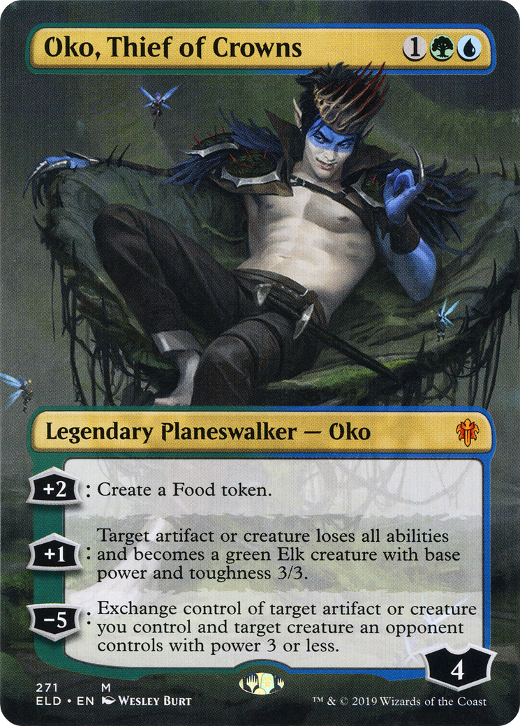 Oko, Thief of Crowns (Borderless) [Throne of Eldraine] Foil