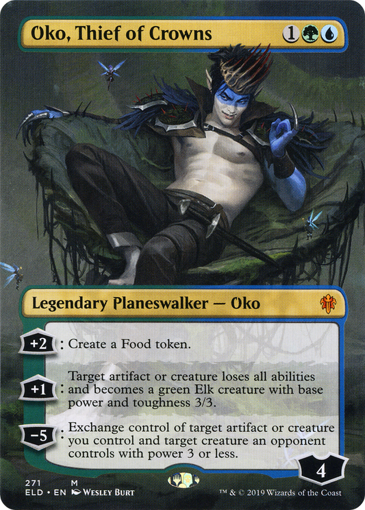 Oko, Thief of Crowns (Borderless) [Throne of Eldraine] Foil