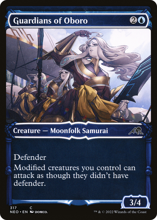 Guardians of Oboro (Showcase Samurai) [Kamigawa: Neon Dynasty] Foil