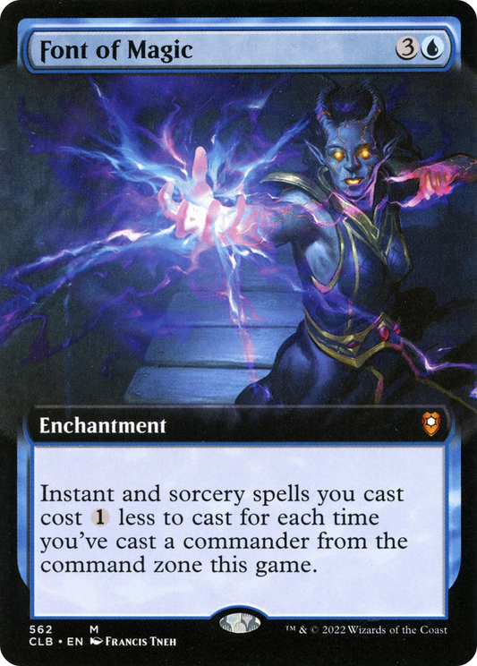 Font of Magic (Extended Art) [Commander Legends: Battle for Baldur's Gate] Foil