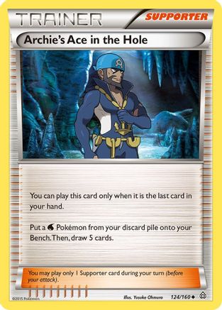 Archie's Ace in the Hole (124) Reverse Holofoil - XY  Primal Clash