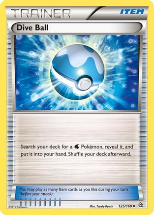 Dive Ball (125) Reverse Holofoil - XY  Primal Clash
