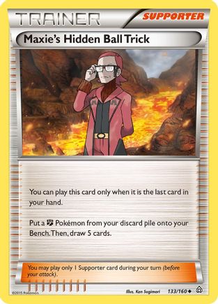 Maxie's Hidden Ball Trick (133) Reverse Holofoil - XY  Primal Clash