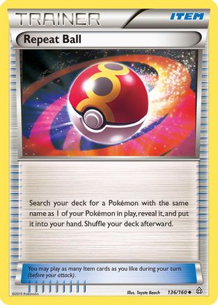 Repeat Ball (136) Reverse Holofoil - XY  Primal Clash
