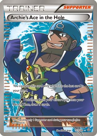 Archie's Ace in the Hole (157 Full Art) (157) Holofoil - XY  Primal Clash