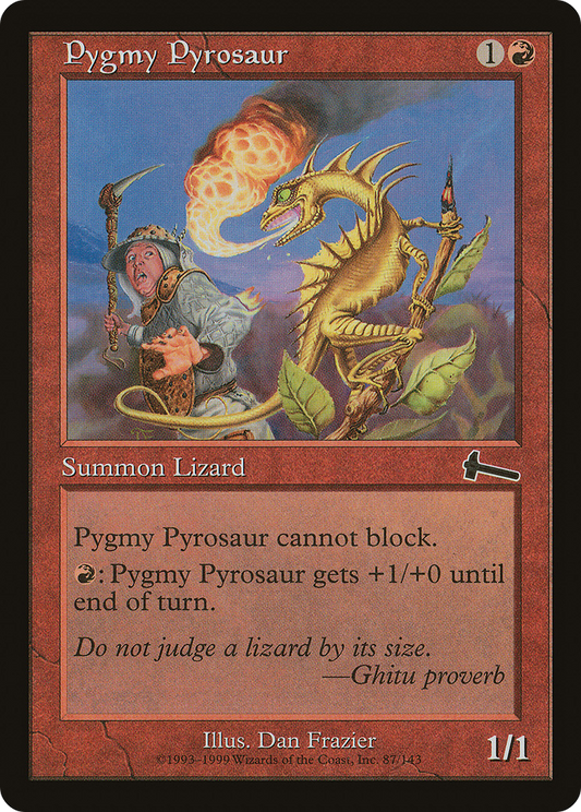 Pygmy Pyrosaur [Urza's Legacy] Foil
