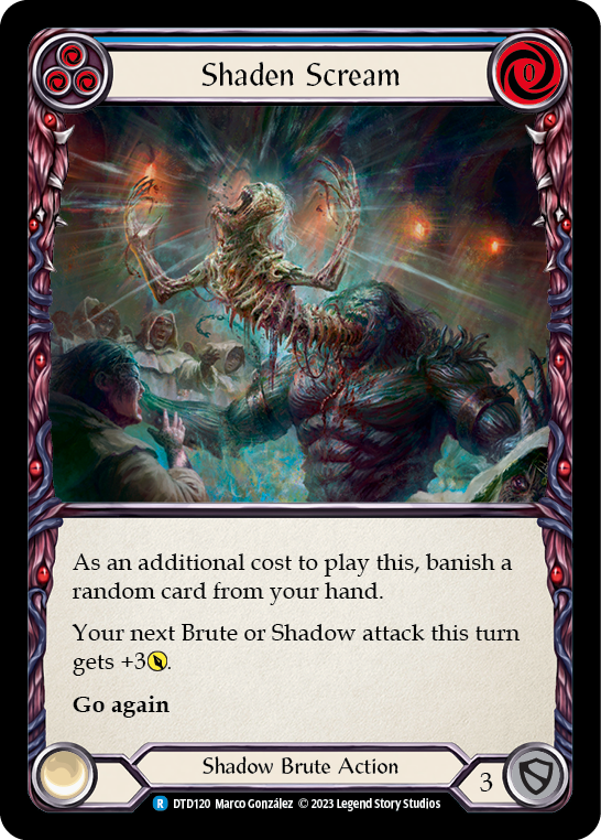 Shaden Scream (Blue) [DTD120] (Dusk Till Dawn)  Rainbow Foil | Silver Goblin