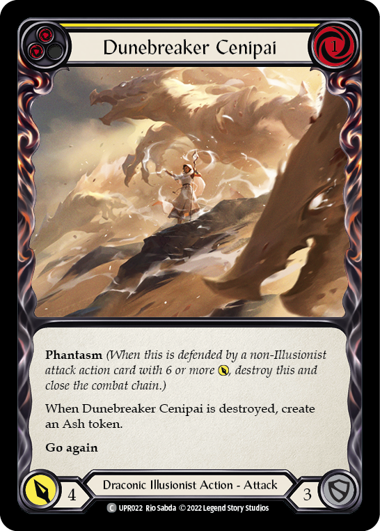 Dunebreaker Cenipai (Yellow) [UPR022] (Uprising)  Rainbow Foil | Silver Goblin