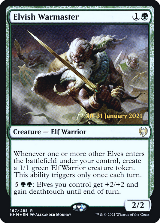 Elvish Warmaster [Kaldheim Prerelease Promos]