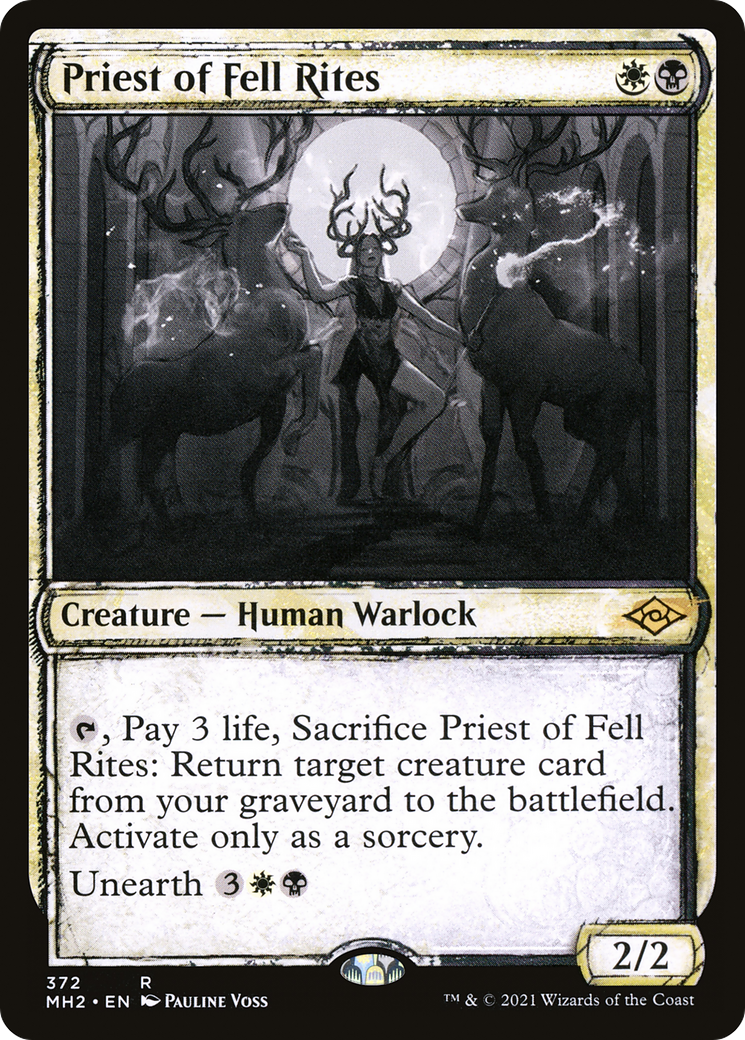Priest of Fell Rites (Showcase) (372) Foil - Modern Horizons 2
