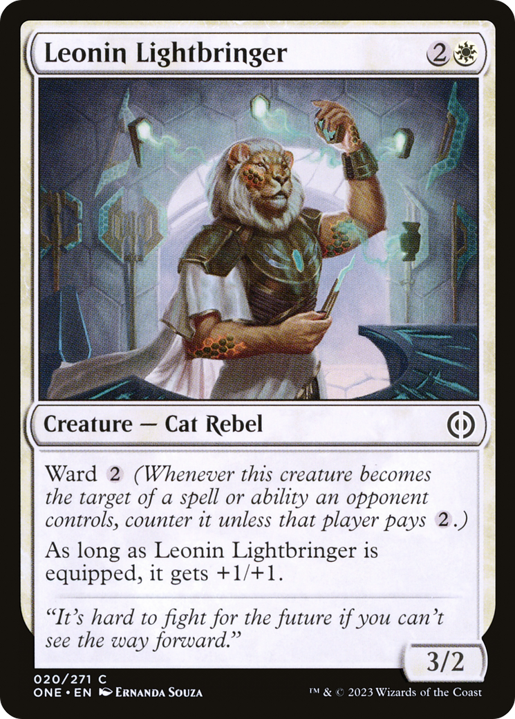 Leonin Lightbringer [Phyrexia: All Will Be One] Foil