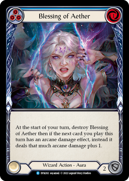 Blessing of Aether (Blue) [DYN202] (Dynasty) | Silver Goblin