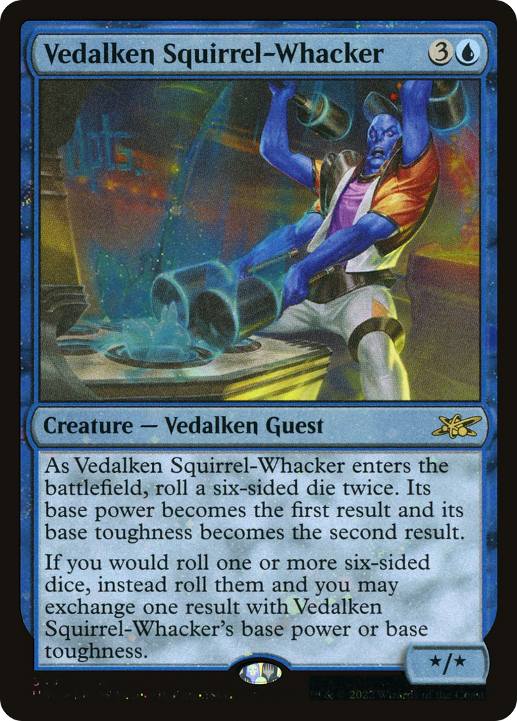 Vedalken Squirrel-Whacker (Galaxy Foil) [Unfinity]