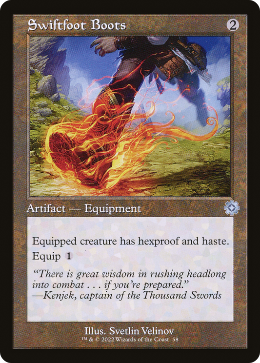Swiftfoot Boots (Retro) [The Brothers' War Retro Artifacts] Foil