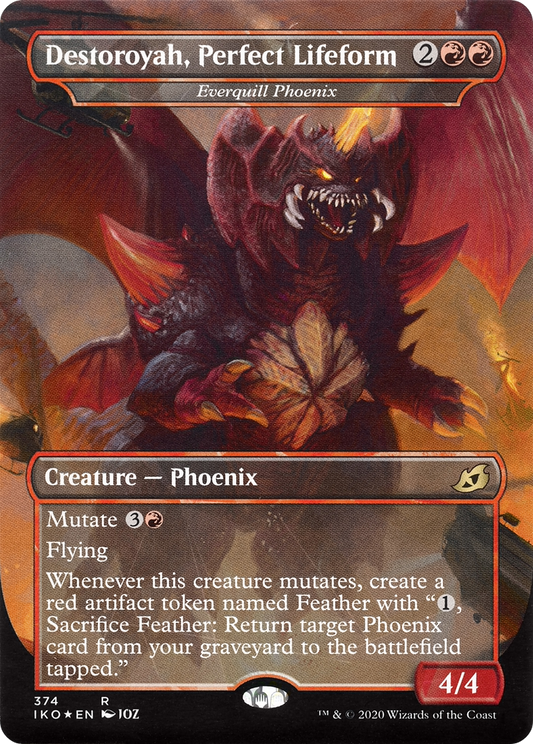 Everquill Phoenix - Destoroyah, Perfect Lifeform (Godzilla Series) [Ikoria: Lair of Behemoths] Foil