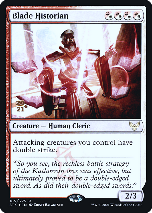 Blade Historian [Strixhaven: School of Mages Prerelease Promos]