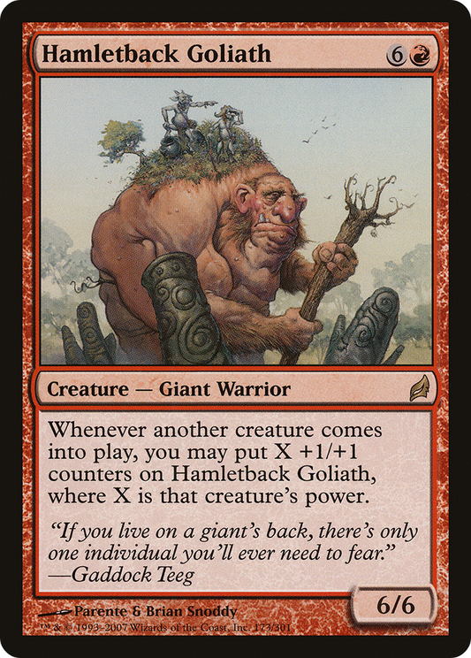 Hamletback Goliath [Lorwyn] Foil