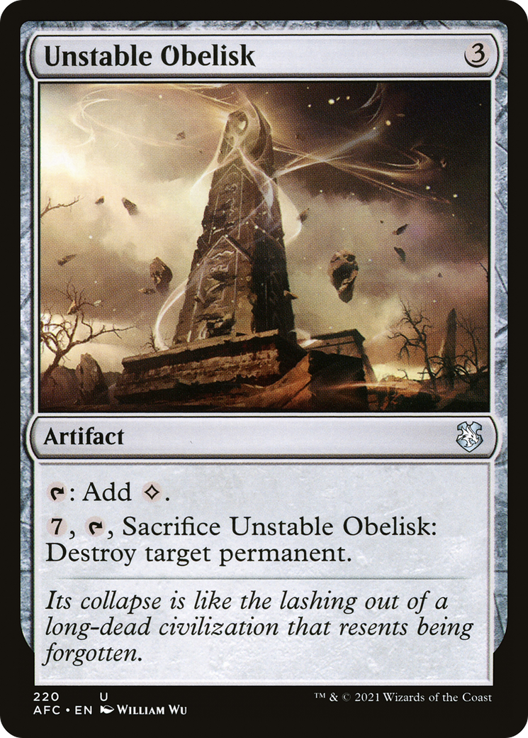 Unstable Obelisk [Dungeons & Dragons: Adventures in the Forgotten Realms Commander]