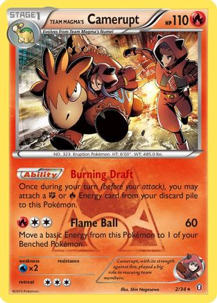 Team Magma's Camerupt (2) Reverse Holofoil - Double Crisis