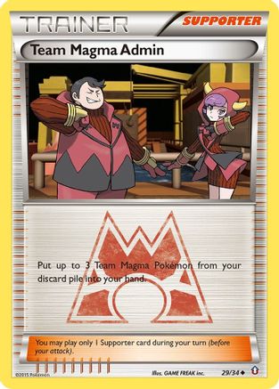 Team Magma Admin (29) Reverse Holofoil - Double Crisis