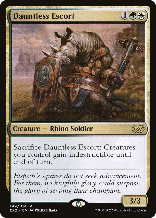 Dauntless Escort [Double Masters 2022] Foil