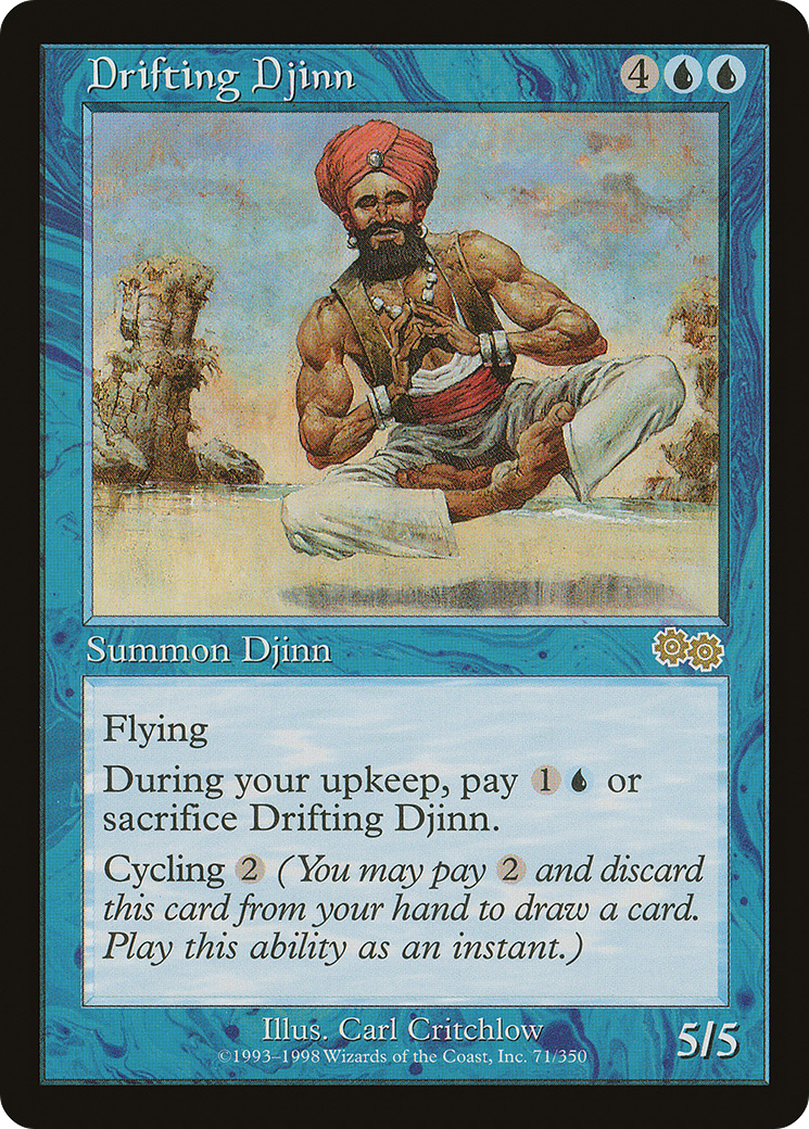 Drifting Djinn [Urza's Saga] | Silver Goblin