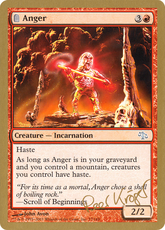 Anger (Peer Kroger) [World Championship Decks 2003]