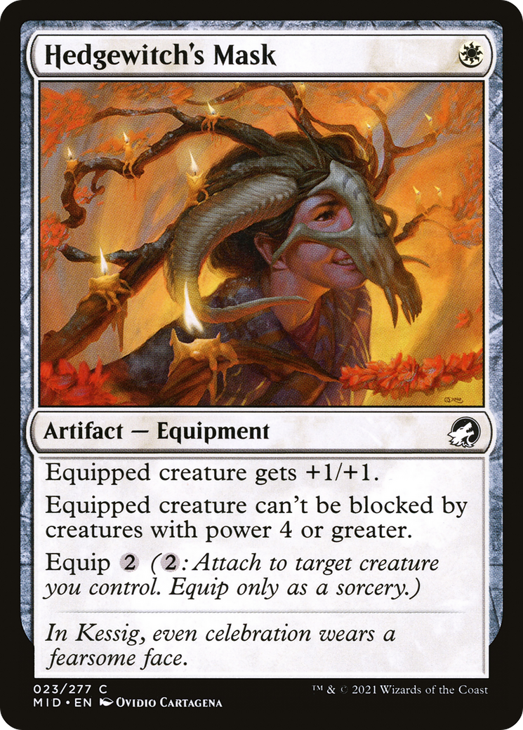 Hedgewitch's Mask [Innistrad: Midnight Hunt] Foil