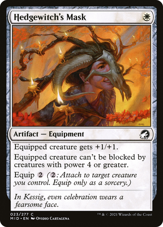 Hedgewitch's Mask [Innistrad: Midnight Hunt] Foil